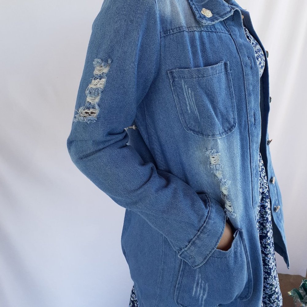 Jean Jacket with added design by DaySi Jackets